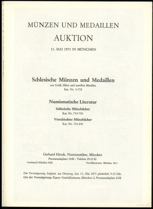 Gerhard Hirsch, Auktion 72, Silesia in nummis ; München,...