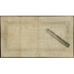 1 toliare, 1.12.1810; podpis komisára: Walenty Sobolewsk...
