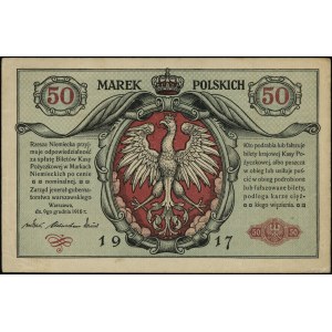 50 polských marek, 9.12.1916; jenerał, série A, číslo...