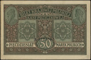 50 polnische Mark, 9.12.1916; 