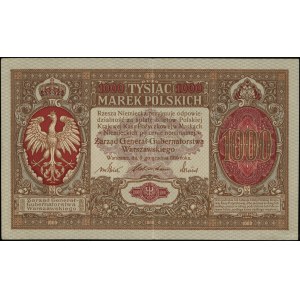 1.000 polnische Mark, 9.12.1916; General, Serie A, nu...