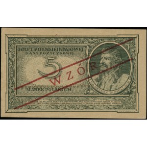 5 polnische Mark, 17.05.1919; Serie IM, Nummerierung 00097....