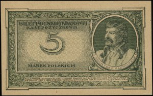 5 Polish marks, 17.05.1919; J series, numbering 625880....