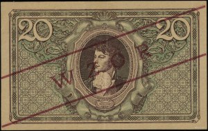 20 Polish marks, 17.05.1919; ID series, numbering 1593....