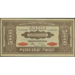 50 000 poľských mariek, 10.10.1922; séria H, číslovanie 3...