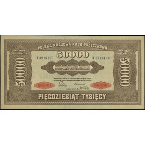 50,000 Polish marks, 10.10.1922; H series, numbering 3....
