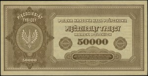 50 000 polských marek, 10.10.1922; série H, číslování 3...