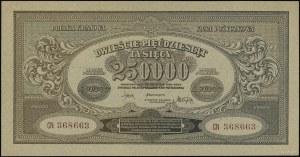 250,000 Polish marks, 25.04.1923; CN series, numbering...