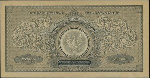 250,000 Polish marks, 25.04.1923; CN series, numbering...
