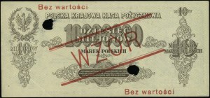10.000.000 di marchi polacchi, 20.11.1923; serie A, numerazione...