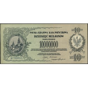 10,000,000 Polish marks, 20.11.1923; AZ series, num...