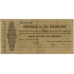 Transfer for 100,000,000 Polish marks, 20.11.1923, without ...