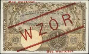 1,000 zloty, 28.02.1919; series A, numbering 5699933, ...