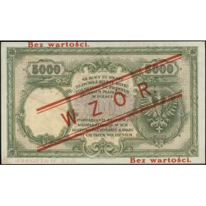 5,000 zloty, 28.02.1919; series A, numbering 266015, o...