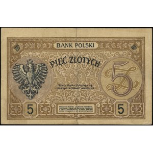 5 złotych, 15.07.1924; emisja II, seria C, numeracja 42...