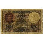 10 zloty, 15.07.1924; 2nd issue, series C, numbering 3....