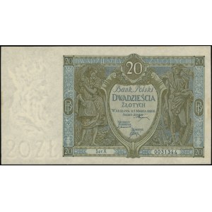 20 Gold, 1.03.1926; Serie X, Nummerierung 0031344; Luco...