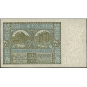 20 zloty, 1.03.1926; X series, numbering 0031344; Luco...