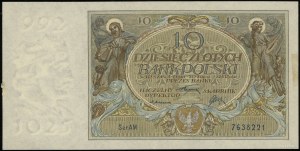 10 złotych, 20.07.1926; seria AM, numeracja 7638221; zn...
