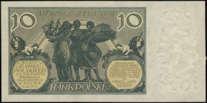 10 zlotys, 20.07.1926 ; série AM, numérotation 7638221 ; zn...