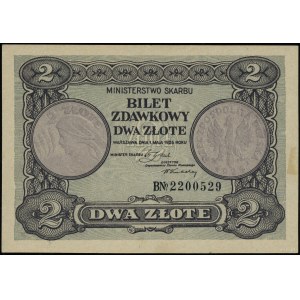 2 Gold, 1.05.1925; Serie B, Nummerierung 2200529; Lucow 7...