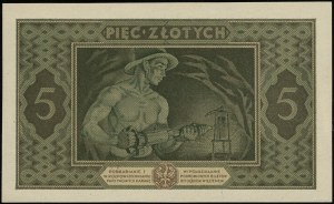 5 zlatých, 25.10.1926; série D, číslování 8416463; Luco...