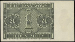 1 złoty, 1.10.1938; seria IK, numeracja 8161086; Lucow ...