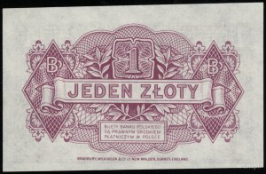 1 zloty, 15.08.1939; series A, numbering 6136022; Lucow ...