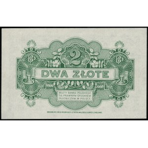 2 zloty, 15.08.1939; series B, numbering 6147028; Lucow ...