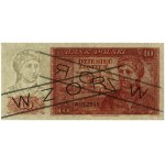 10 złotych, 15.08.1939; seria A, numeracja 012345, czar...