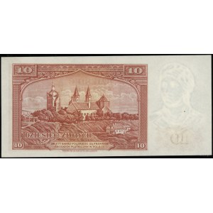 10 zloty, 15.08.1939; series E, numbering 172079; Luco...