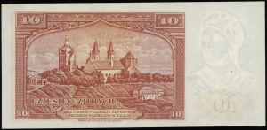 10 złotych, 15.08.1939; seria E, numeracja 172079; Luco...