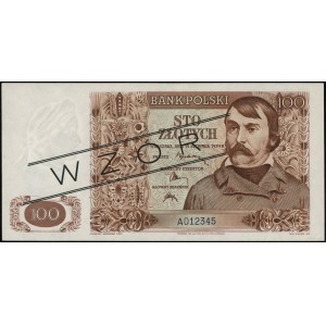 100 zloty, 15.08.1939; serie A, numerazione 012345; cza...