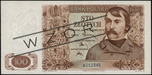 100 zloty, 15.08.1939; series A, numbering 012345; cza...