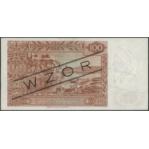 100 zloty, 15.08.1939; series A, numbering 012345; cza...