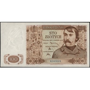 100 zloty, 15.08.1939; K series, numbering 043024; Luc...