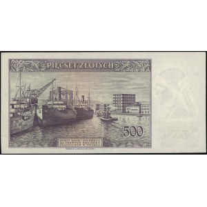 500 zlatých, 15.08.1939; séria C, číslovanie 599014; Luc...