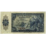 20 zloty, 20.08.1939; series C, numbering 454918; Luco...
