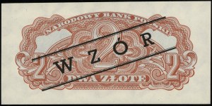 2 zlaté, 1944; v OBVYKLÉ doložce, bez série nebo čísla...