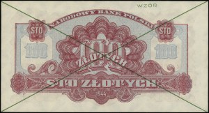 100 zlatých, 1944; v doložce OBVIOUS, série AC, č...
