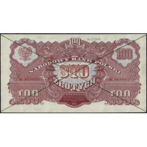 100 złotych, 1944; w klauzuli OBOWIĄZKOWYM, seria AC, n...