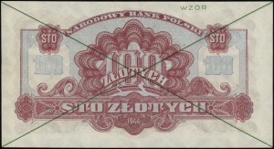 100 oro, 1944; in clausola OBVIOUS, serie AC, n...