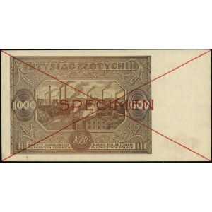 1.000 oro, 15.01.1946; serie B, numerazione 8900000 /...