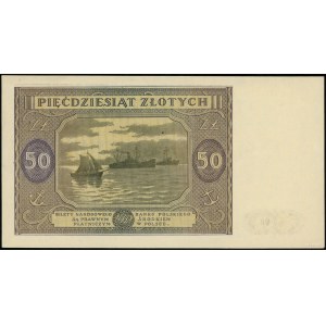 50 złotych, 15.05.1946; seria A, numeracja 231332; Luco...