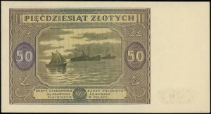 50 zlatých, 15.05.1946; série A, číslování 231332; Luco...