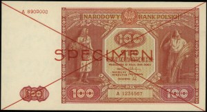 100 złotych, 15.05.1946; seria A, numeracja 8900000 / 1...
