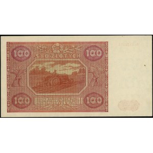 100 Zloty, 15.05.1946; Ersatzserie Mz, Nummerierung ...