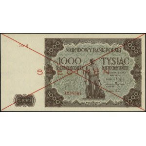 1.000 oro, 15.07.1947; serie A, numerazione 1234567, ...