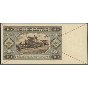 10 zloty, 1.07.1948; D series, numbering 0000000, red....