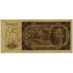 10 złotych, 1.07.1948; seria D, numeracja 0000000, czer...